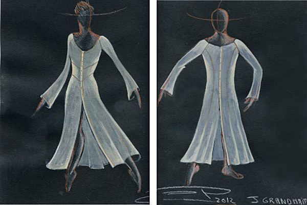 Esquisse costumes Chaconne - Jean Grand-Maître