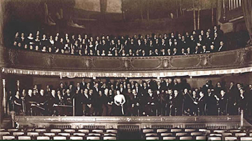 Orchestre et chœurs de la Société des Grands concerts, salle Rameau - 1934